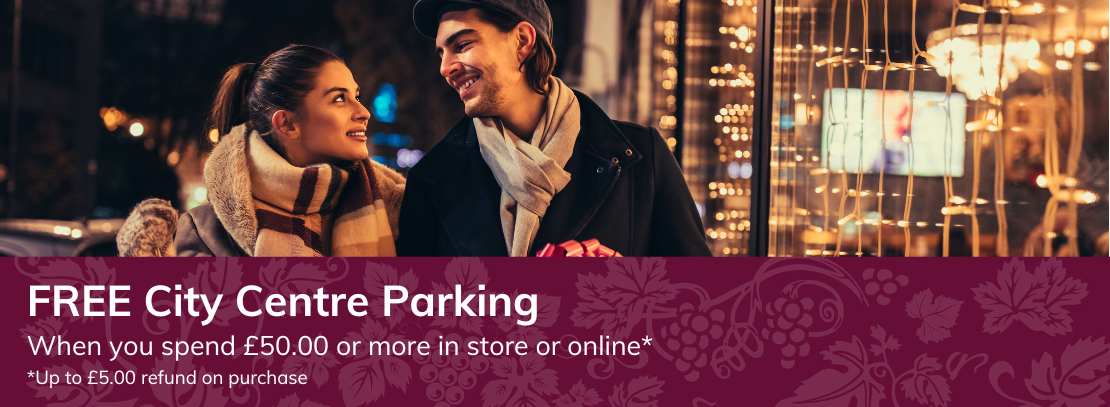 Free Parking worth £5 when you spend £50 or more